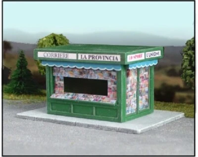 NINIVE 15H Edicola chiosco giornali kit resina per diorama ferroviario H0 1:87