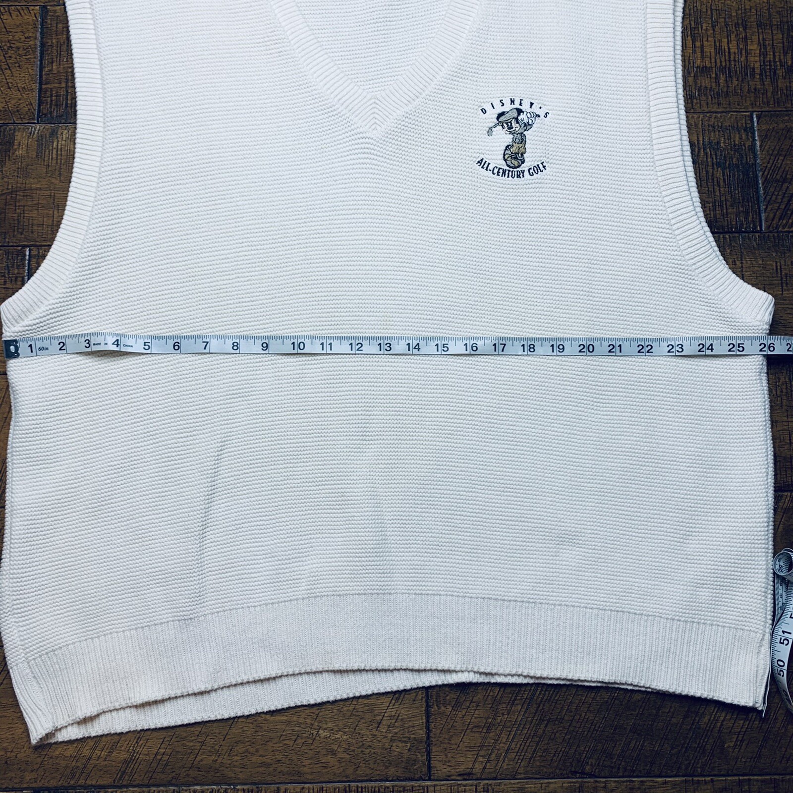 Vintage Disneys All Century Golf Vest Mens XL Disney … Gem