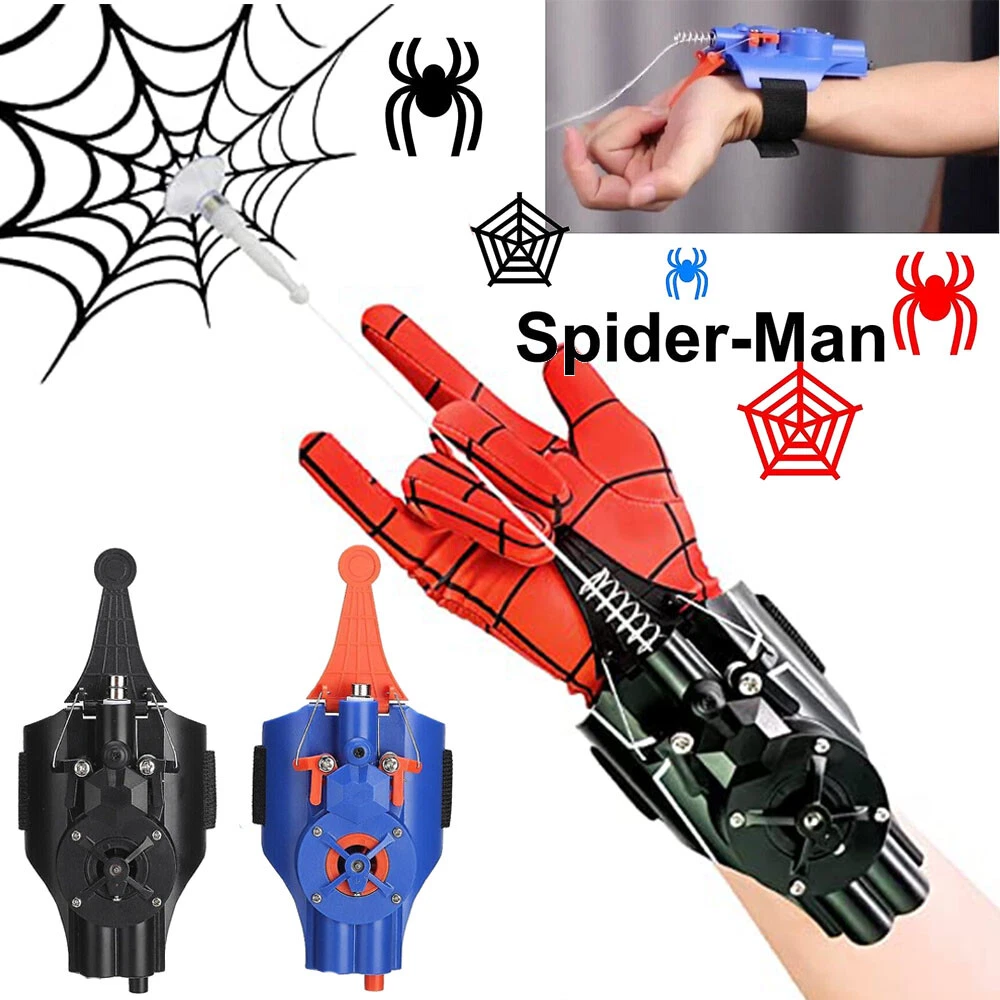 Spiderman Spider Silk Launcher For Kids Rope - Can Grab Small Objects, Super  Hero Gloves Wrist Toy Cosplay