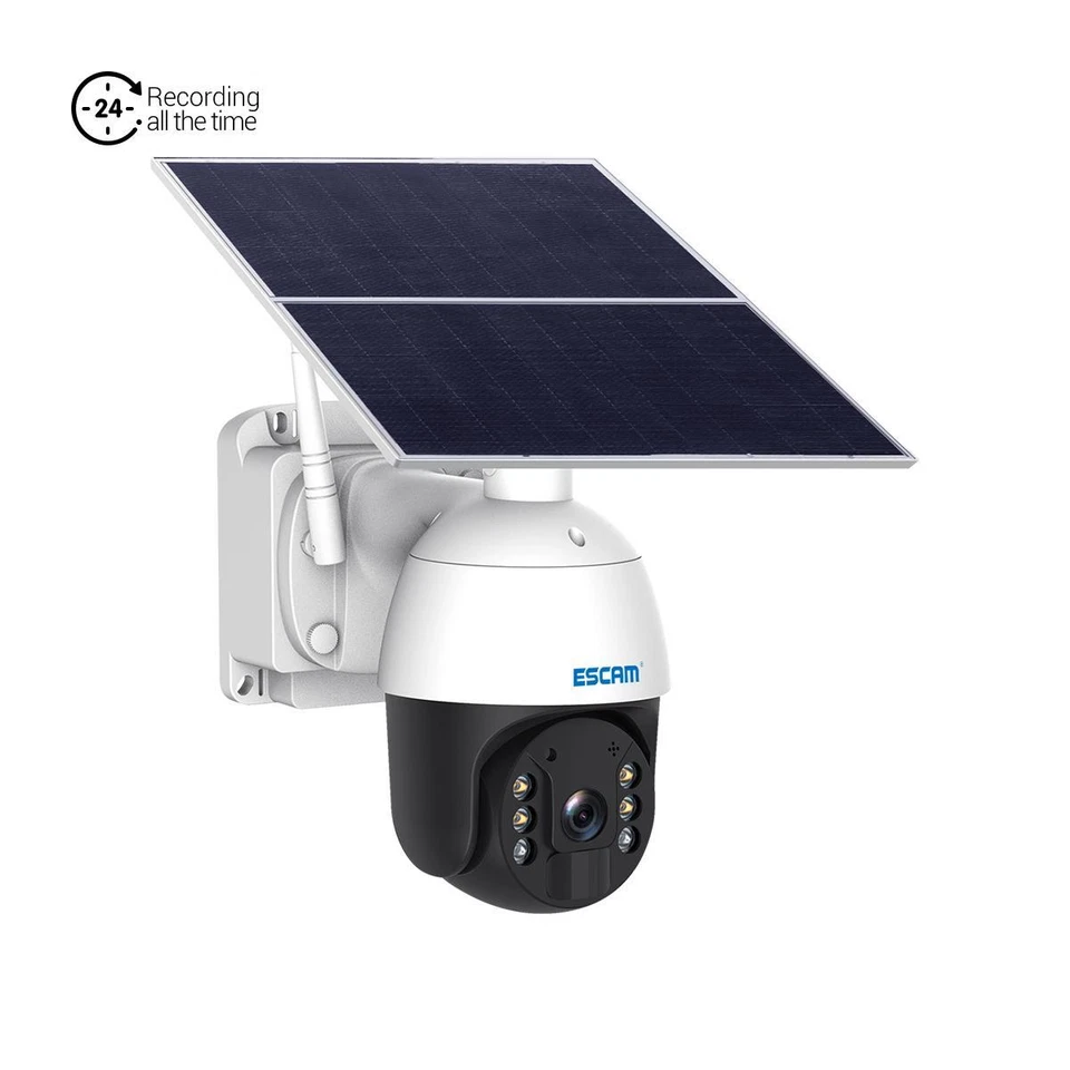 PIR detection night vision two-way Solar Panel 3MP WIFI  Outdoor IP Camera - Image 2 of 4