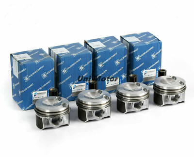 4 x KS Upgraded Pistons with Rings to improve oil consumption for VW AUDI 2.0T