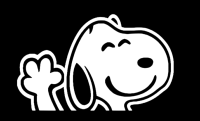 Snoopy Waving Decal, Vinyl Decal, Peanuts | eBay