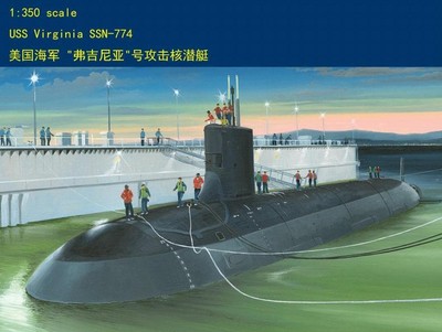 1/350 Hobby Boss Warship Model Kits USS Virginia 83513 SSH-77H Nuclear Submarine