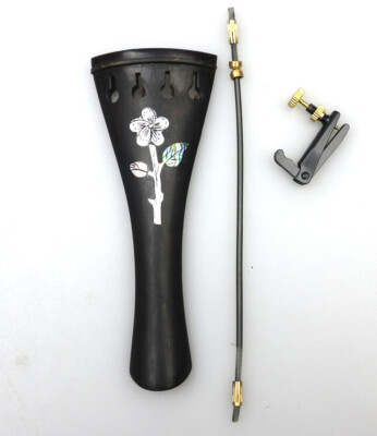 4/4 Violin Tailpiece with Gut Finetuner, Full size  Fiddle Violin Tail piece
