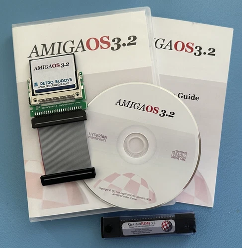 Amiga OS 3.2.3 Vollversion + 4GB CF + Adapter mit OS 3.2.3 und Kickstart Rom