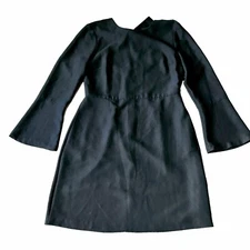 Banana Republic Black Tie Back Dress Little Black Dress Sz 12 NWOT Luxury Brand