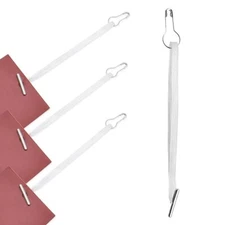 4.5" 500Pcs Hang Tag Fasteners Silks and Satin Strings Safety Pin and Barb Ea...