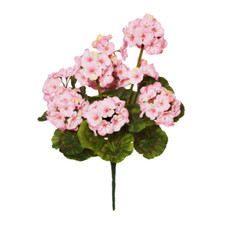 Large Artificial Geranium Flower Bush - Pink, White or Red
