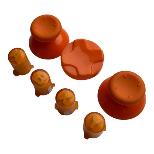 Xbox 360 Controller Game Pad Repair Replacement Orange Thumbs D-Pad ABXY Buttons - Picture 3 of 4