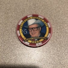 $5 cherokee johnny hale  2005  oklahoma casino chip 