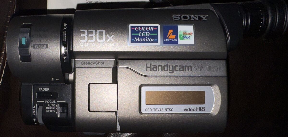 Used Sony Handycam CCD-TRV43 8mm Hi8 Analog NTSC Handheld Used Sony Handycam CCD-TRV43 8mm Hi8 Analog NTSC Handheld