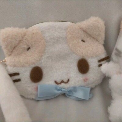 Sanrio Mashumaro Mitaina fuwafuwa nyanko stuffed toy key holder