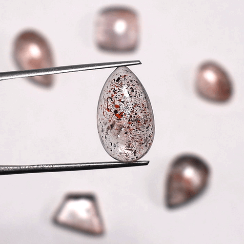 Lot 6 Pcs Natural Super Seven Quartz Hi-Quality 12mm-16.2mm Untreated Gemstones - Imagen 5 de 11