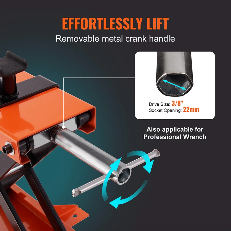 500KG Motorcycle Lift Scissor Jack Work Stand Motorbike Heavy-Duty Bike 3 Styles - image 4 of 4