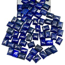 80 Pcs Natural Lapis Lazuli 9x7mm Octagon Loose Untreated Cabochon Gemstones Lot