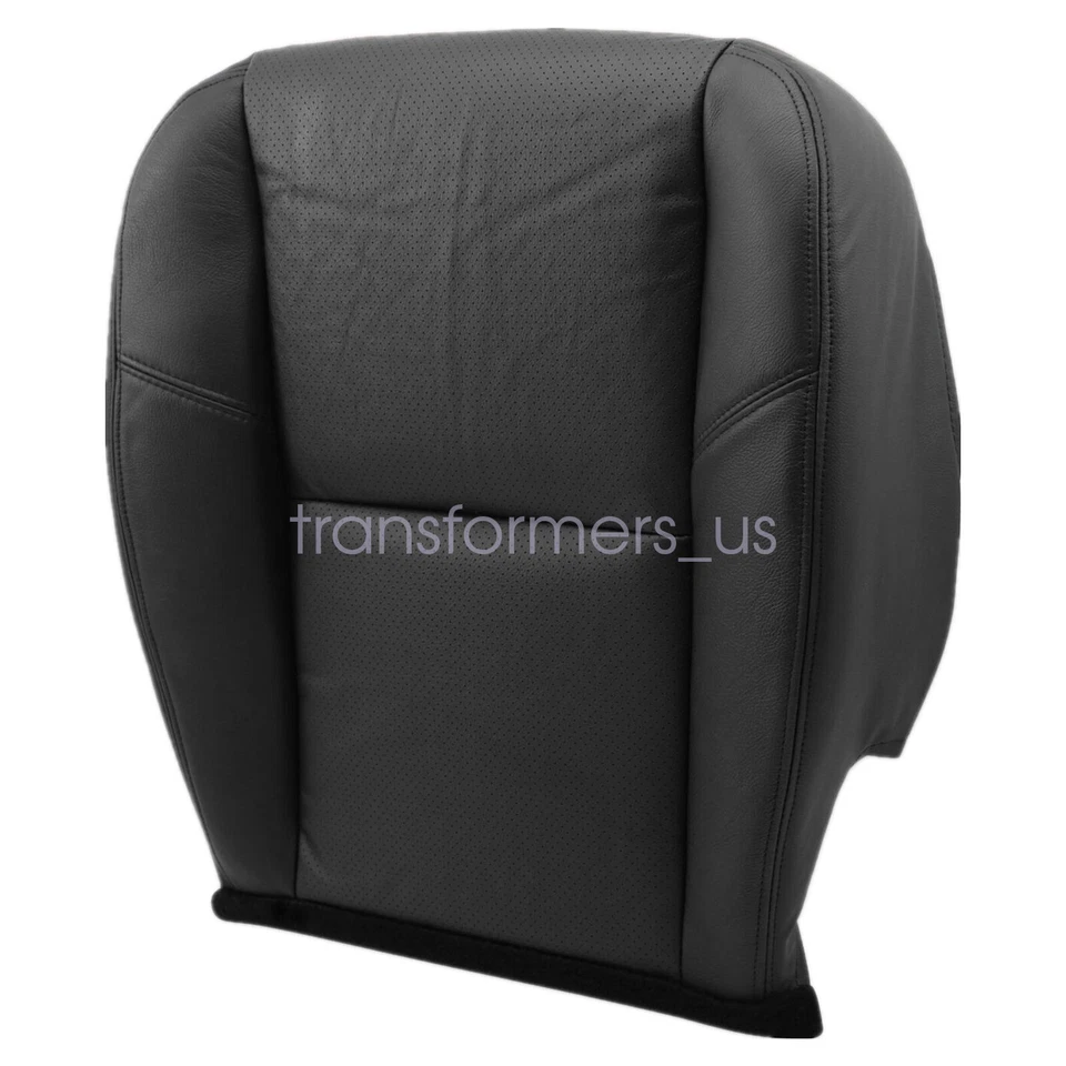 For 2007-2014 Cadillac Escalade Driver & Passenger Bottom & Top Seat Cover Black - Image 4 of 4