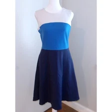 Land's End Fit & Flare Dress Sleeveless Casual Party Dress Sz 8 / #5350