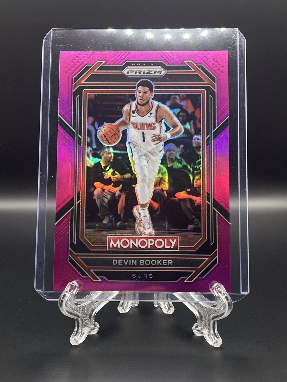 2022-23 Panini Monopoly NBA Prizm Devin Booker Pink Prizm 001/149!!! #71 Suns