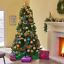 thumbnail 14 - 9-ft Noble Fir Hinged Artificial Christmas Tree with Lights