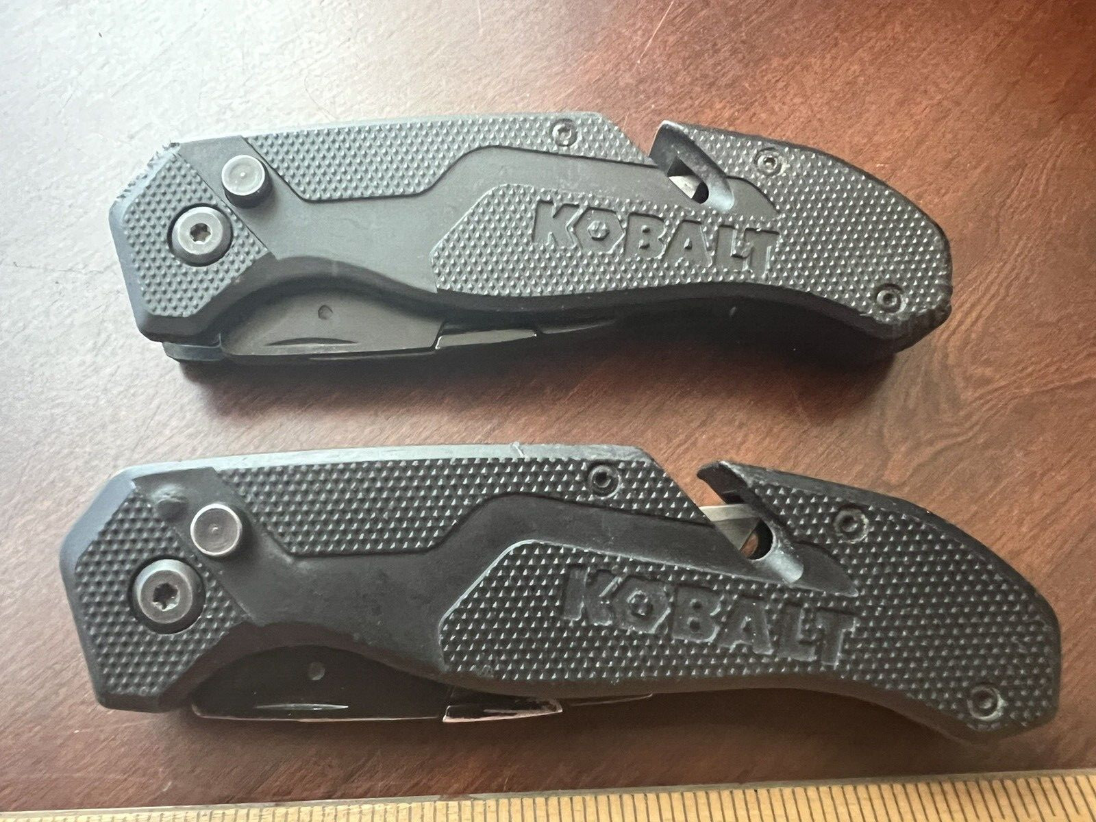 Lot of 2 Kobalt Speed Release Folding Utility Knives Item Model #56653