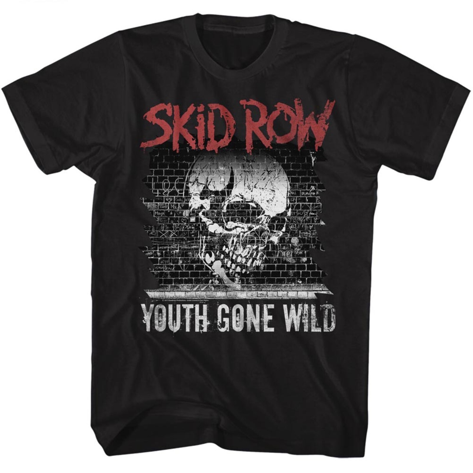 FILA CAMICIA SKID ROW cd lgo Youth Gone Wild SKULL GRAFFITI 2X nuova slave grind