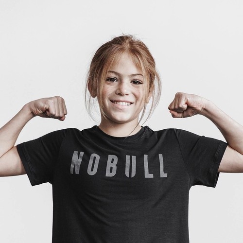 NWT NOBULL Unisex Kid’s Tee - Small - Black - Picture 2 of 6