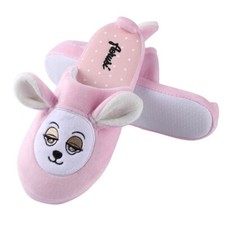 Aerusi Women Comfy Teddy Bear Animal Slippers Non-Slip House Indoor Plush Shoes