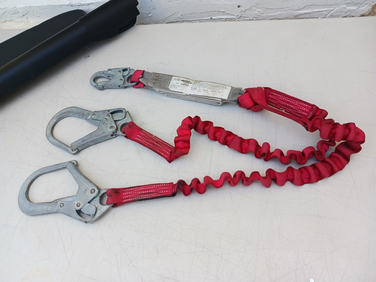 3M Protecta Shock Absorbing Lanyard 6 Foot 1342125 Elastic Tie Off