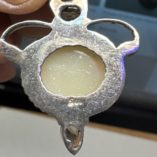 Large art deco .925 Silver Pendant (Storage D) - Picture 3 of 4