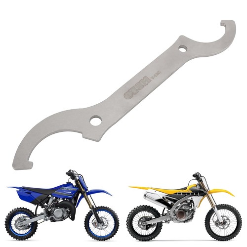 Clé Amortisseur Moto Universelle – Réglage Précharge Ressort, Acier Inox, Compatible SX SXF YZ CRF KLX