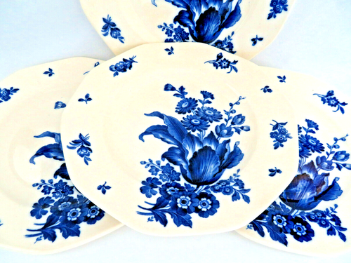 4er Set Flow Blue Lunchteller ~ " Haarlem" Villeroy & Boch Germany