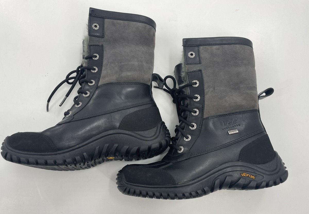 UGG Adirondack II Winter Snow Boots Size 6 Black Dk. Gray