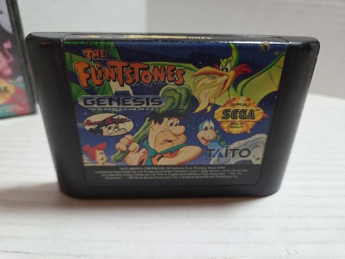 Flintstones (Sega Genesis, 1993) Cartridge, Manual and Case - Read - Picture 2 of 14