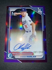 Chase Harlan Bowman 2024 Purple Refractor /250 Auto