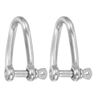 "2 StüCk 316 Edelstahl Twist SchäKel 90 Grad 3/16\" 5Mm FüR Clevis"