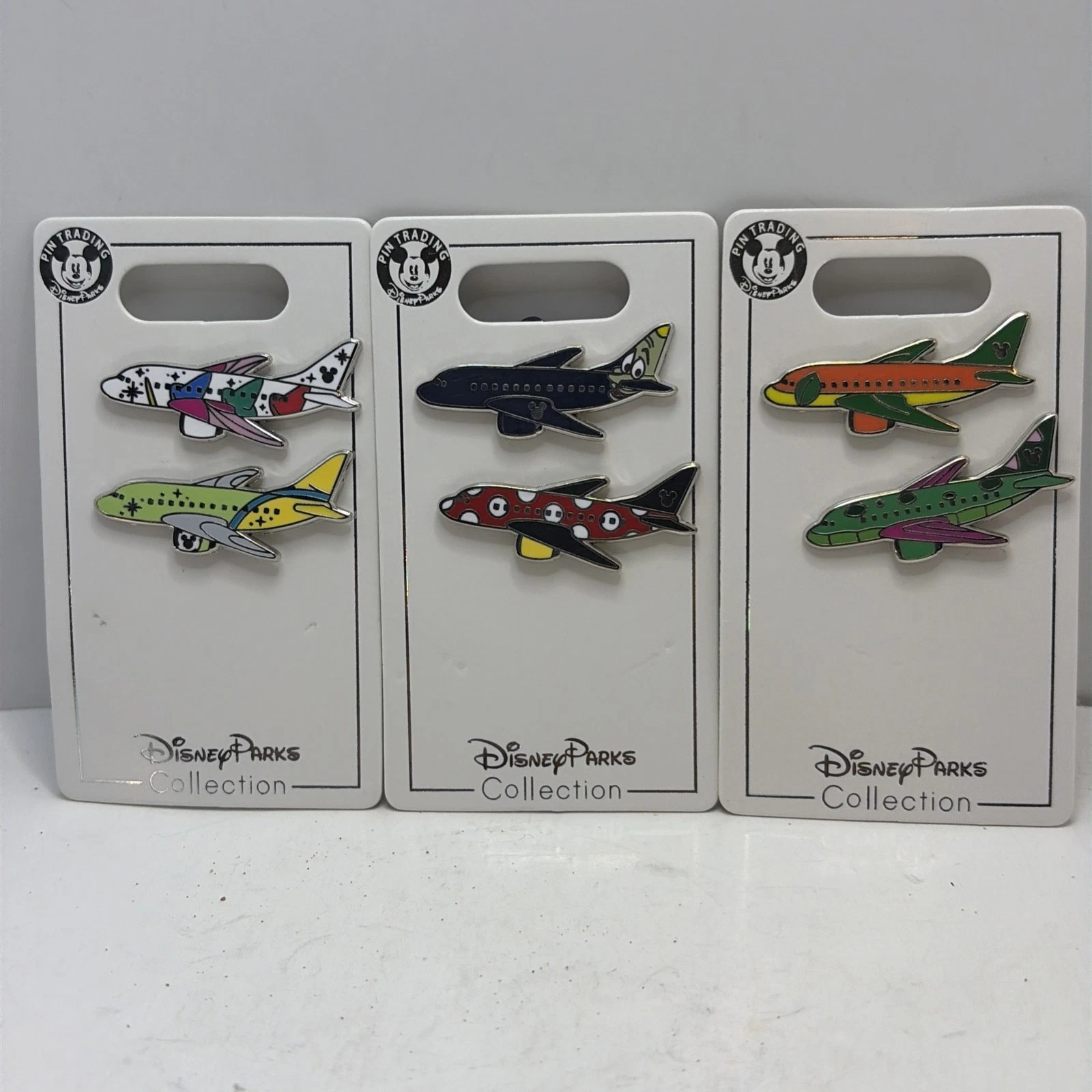Disney WDW Hidden Mickey CHARACTER PLANES 6 PIN Set W COMPLETER CHASER 2022/23