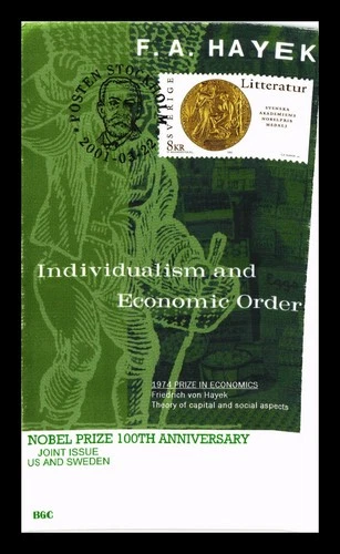 COVER NOBEL PRIZE 100TH ANNIVERSARY SWEDEN FIRST DAY ISSUE ALL OVER BGC