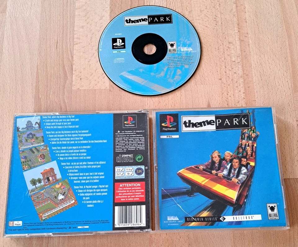 Playstation PS1 Theme Park [PAL-FR] Boîte Sans Notice Console PSOne *JRF - Photo 2/2