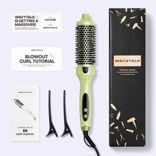 Wavytalk Blowout Boost Ionic Smoothing Thermal Heated Round Brush 1.5" - Green