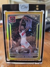 2022-23 Panini One and One Christian Koloko Rookie Raptors #149 01 /10