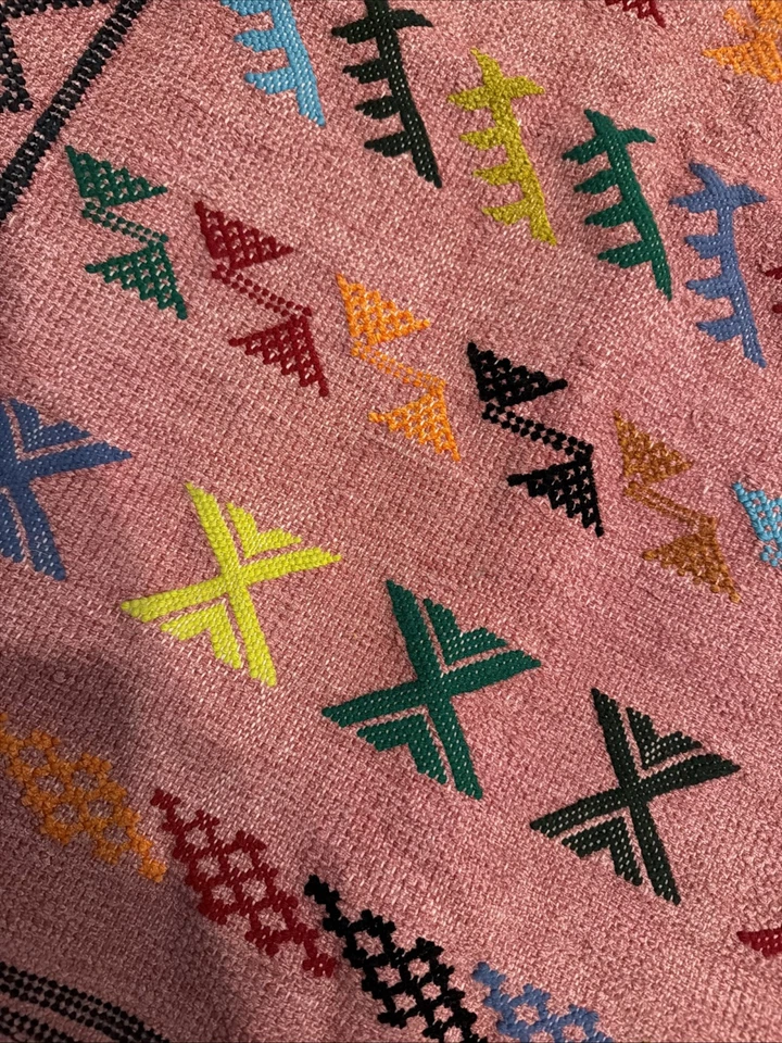 Alfombra Kilim marroquí tejida a mano Foto 3 de 4