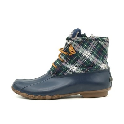 Sperry Top-Sider Damen STS94187 Stiefel Blau/Kariert Boot Schnürstiefel EU 43