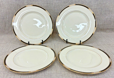 Lenox Hancock  10.5'' Dinner Plates Presidential Collection Celtic Gold Set of 4