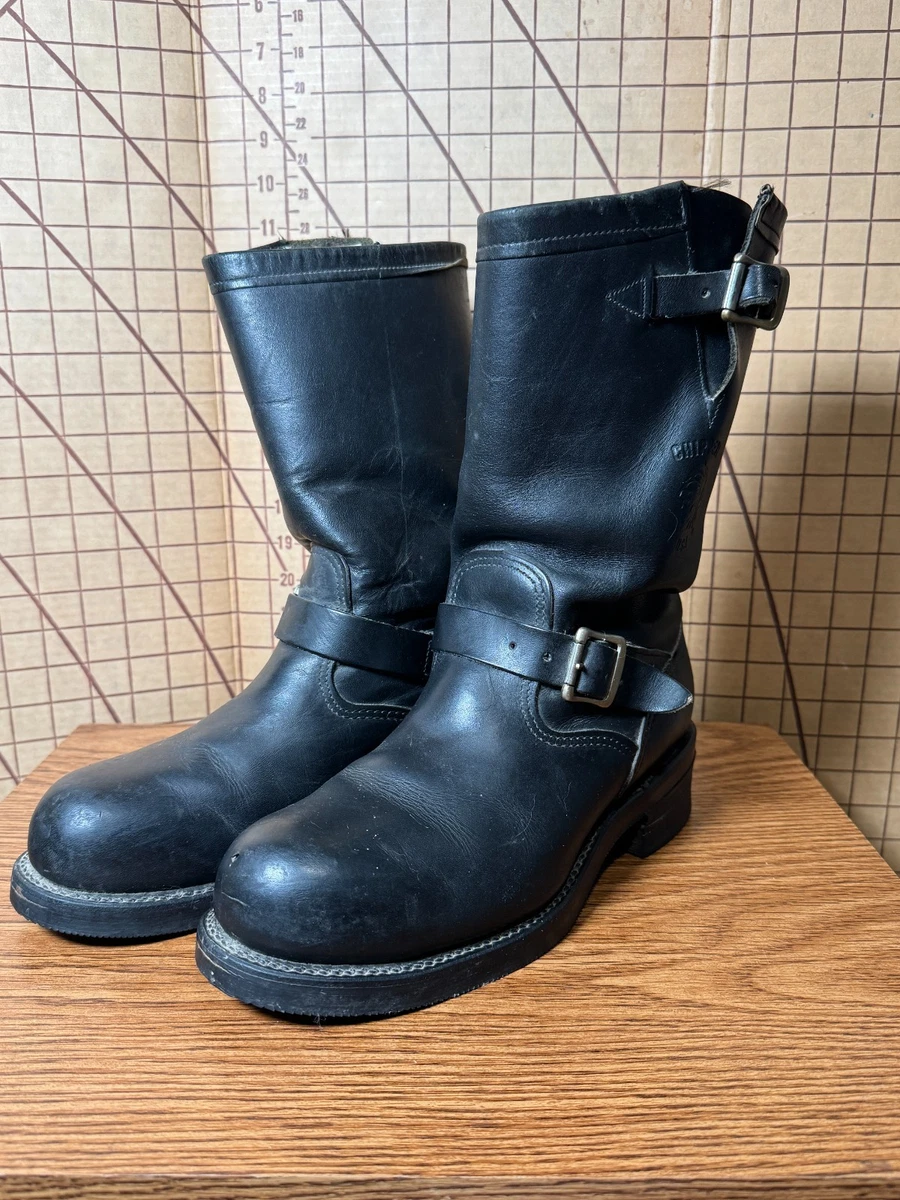 Chippewa Boots 11 E Leather Engineer Biker Vibram 1901M48 USA NEW Vibram mens biker boots - Gem main image 3