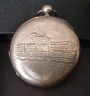 ANTIQUE LUTZ BROTHERS RAILWAY  13 Jewel SILVER CASE KEYWIND POCKET WATCH RUNS..  — photo 2
