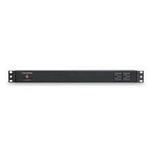 CyberPower PDU15B2F10R Basic PDU, 100-125V, 15A Derated to 12A , 12 Outlets, 1U