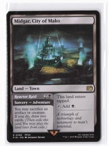 Midgar, City of Mako 286/764 Rare Land Final Fantasy MTG