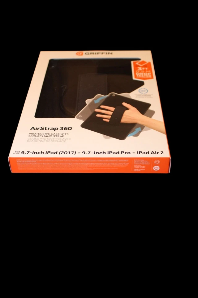 Griffin AirStrap 360 iPad Case 9.7" iPad 2017/Pro/Air 2 Protective Hand Strap - Image 3 of 4