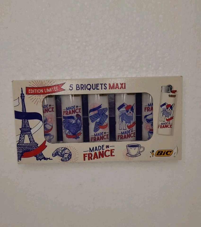 Lot De 5 Briquets Maxi BIC Collector, Made In France, Édition Limitée Neuf - Photo 1/2