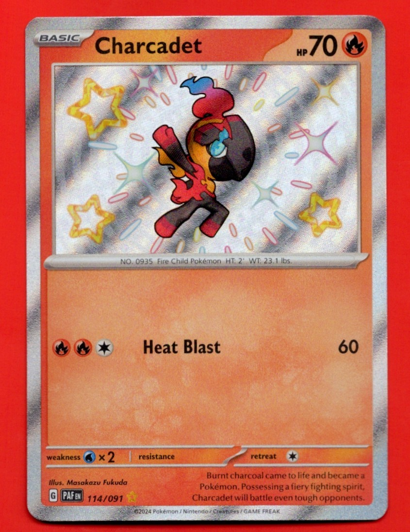 2024 Charcadet 114/091 SV: Paldean Fates Holo Baby Shiny Near Mint